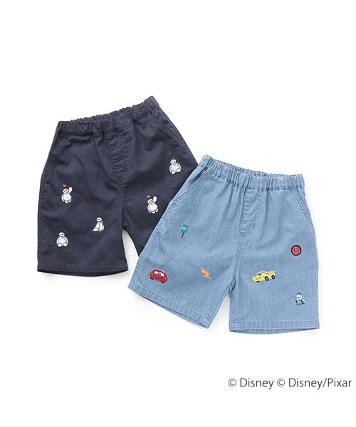 セール】 【Disney】刺繍ﾊｰﾌﾊﾟﾝﾂ(ｶｰｽﾞﾍﾞｲﾏｯｸｽ） （ショート