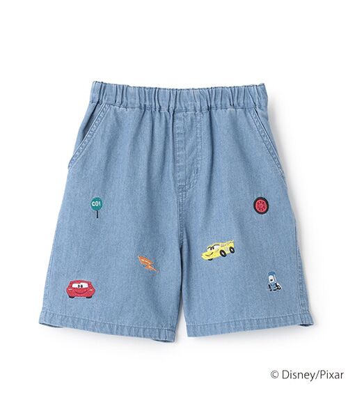 petit main / プティマイン ショート・ハーフ・半端丈パンツ | 【Disney】刺繍ハーフパンツ(カーズベイマックス) | 詳細5