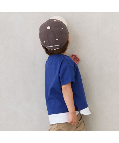 petit main / プティマイン Tシャツ | ﾌﾞﾛｯｸﾌﾟﾘﾝﾄ半袖Tｼｬﾂ | 詳細2