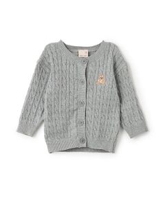 petit main / プティマイン カーディガン・ボレロ | くま刺繍ｶｰﾃﾞｨｶﾞﾝ