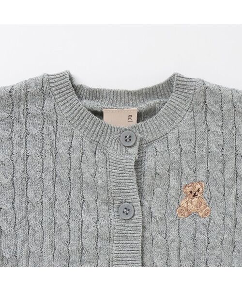 petit main / プティマイン カーディガン・ボレロ | くま刺繍ｶｰﾃﾞｨｶﾞﾝ | 詳細2