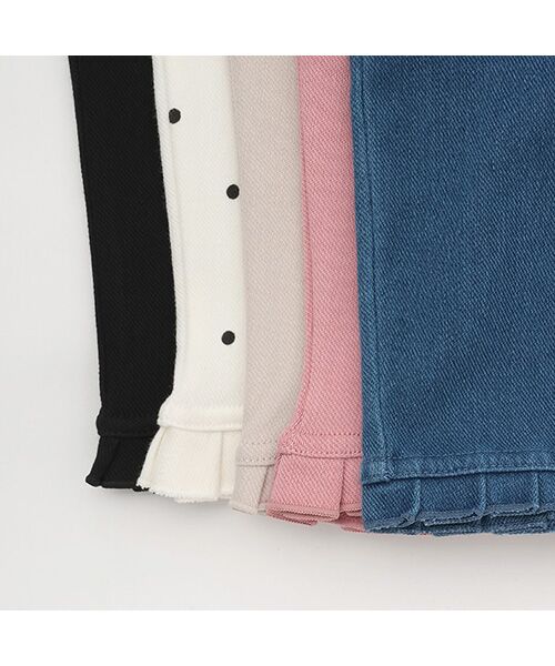 petit main / プティマイン ショート・ハーフ・半端丈パンツ | 【接触冷感】7分丈タックフリルパンツ | 詳細12