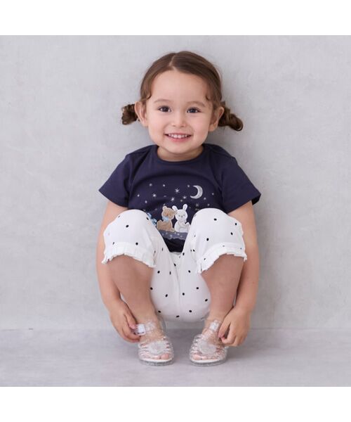 petit main / プティマイン ショート・ハーフ・半端丈パンツ | 【接触冷感】7分丈タックフリルパンツ | 詳細2