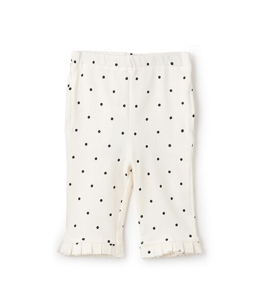 petit main / プティマイン ショート・ハーフ・半端丈パンツ | 【接触冷感】7分丈タックフリルパンツ | 詳細4