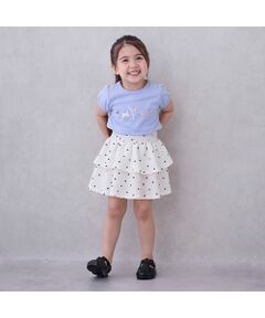 petit main / プティマイン ミニ・ひざ丈スカート | 【GOODPRICE】柄ﾌﾘﾙｽｶｰﾄ