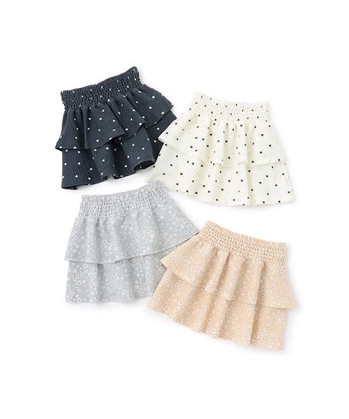 petit main / プティマイン ミニ・ひざ丈スカート | 【GOODPRICE】柄フリルスカート | 詳細10