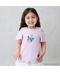 petit main / プティマイン Tシャツ | 【ｻﾝﾘｵ】肩あきｸﾞﾗﾌｨｯｸTｼｬﾂ