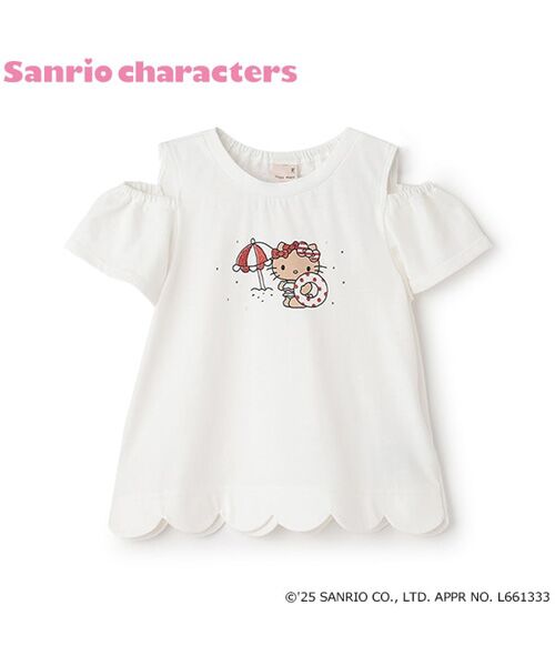petit main / プティマイン Tシャツ | 【ｻﾝﾘｵ】肩あきｸﾞﾗﾌｨｯｸTｼｬﾂ | 詳細13
