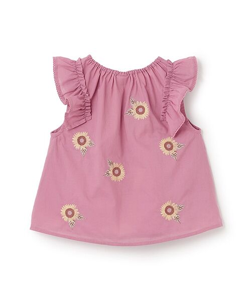 petit main / プティマイン チュニック | ひまわり刺繍ﾁｭﾆｯｸ | 詳細4