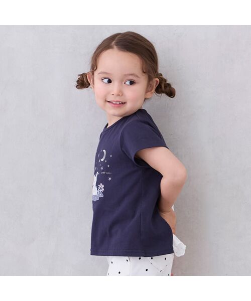 petit main / プティマイン Tシャツ | 星空のpupu&tete半袖Tシャツ | 詳細2