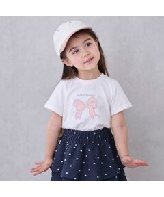 petit main / プティマイン Tシャツ | 【接触冷感】ﾓﾁｰﾌ半袖Tｼｬﾂ