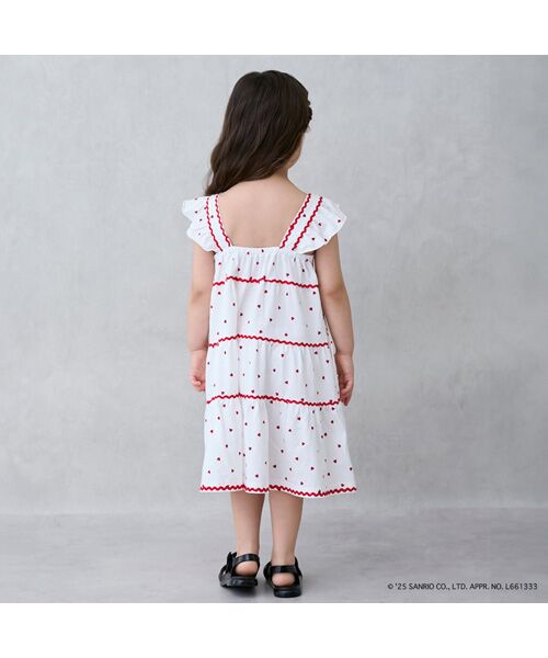 petit main / プティマイン ミニ丈・ひざ丈ワンピース | 【サンリオ】カットティアードワンピース | 詳細1
