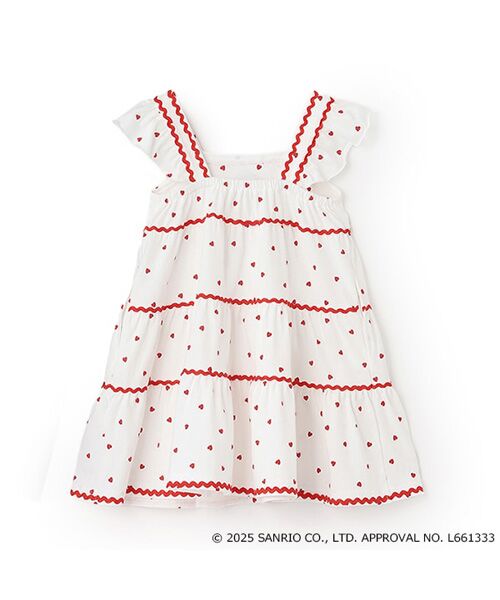 petit main / プティマイン ミニ丈・ひざ丈ワンピース | 【サンリオ】カットティアードワンピース | 詳細12