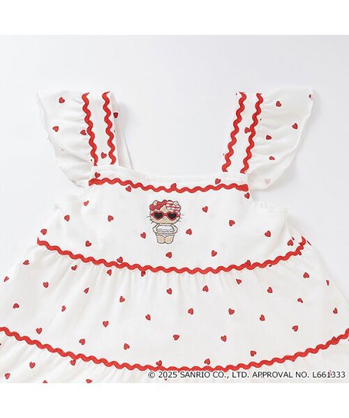petit main / プティマイン ミニ丈・ひざ丈ワンピース | 【サンリオ】カットティアードワンピース | 詳細13