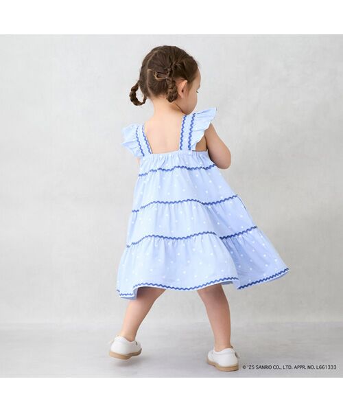 petit main / プティマイン ミニ丈・ひざ丈ワンピース | 【サンリオ】カットティアードワンピース | 詳細4
