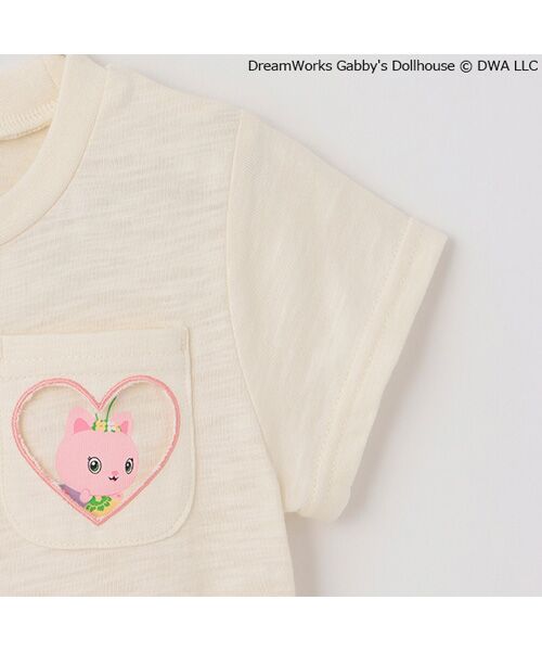 petit main / プティマイン ミニ丈・ひざ丈ワンピース | 【ｷﾞｬﾋﾞｰ】ﾎﾟｹｯﾄｶｯﾄﾜﾝﾋﾟｰｽ | 詳細12