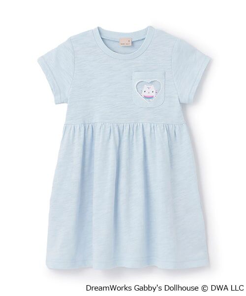 petit main / プティマイン ミニ丈・ひざ丈ワンピース | 【ｷﾞｬﾋﾞｰ】ﾎﾟｹｯﾄｶｯﾄﾜﾝﾋﾟｰｽ | 詳細8