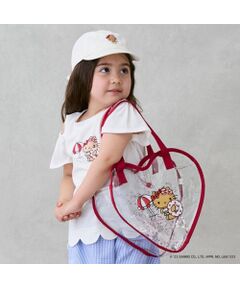 petit main / プティマイン ハンドバッグ | 【ｻﾝﾘｵ】ｷﾗｷﾗﾊｰﾄ型ｸﾘｱﾊﾞｯｸﾞ