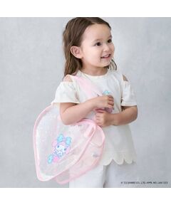 petit main / プティマイン ハンドバッグ | 【ｻﾝﾘｵ】ｷﾗｷﾗﾊｰﾄ型ｸﾘｱﾊﾞｯｸﾞ