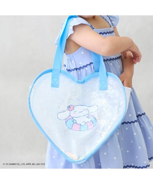 petit main / プティマイン ハンドバッグ | 【ｻﾝﾘｵ】ｷﾗｷﾗﾊｰﾄ型ｸﾘｱﾊﾞｯｸﾞ | 詳細4