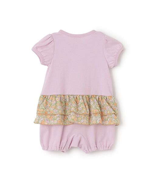 petit main / プティマイン ロンパース | 【ｻﾝﾘｵ】切替ﾌﾘﾙｶﾊﾞｰｵｰﾙ | 詳細1