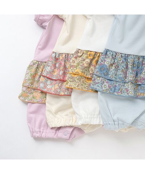 petit main / プティマイン ロンパース | 【ｻﾝﾘｵ】切替ﾌﾘﾙｶﾊﾞｰｵｰﾙ | 詳細8