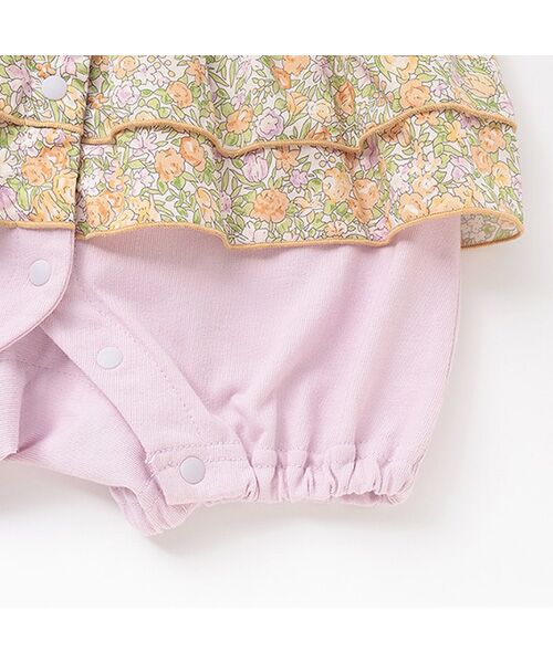 petit main / プティマイン ロンパース | 【ｻﾝﾘｵ】切替ﾌﾘﾙｶﾊﾞｰｵｰﾙ | 詳細9