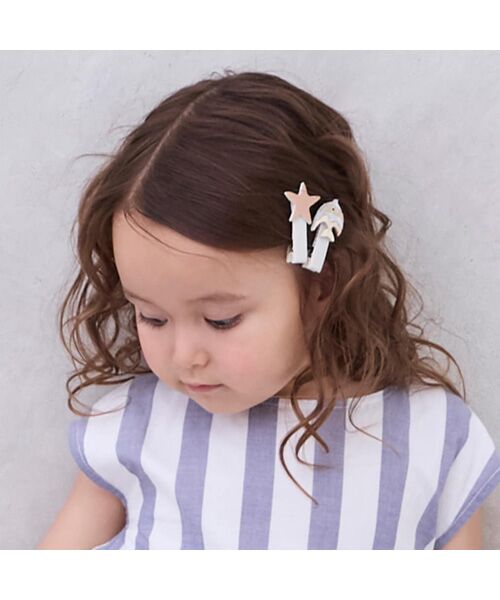 人気⭐️クリップ ヘアピン セール】 SEAﾓﾁｰﾌﾍｱｸﾘｯﾌﾟ 2P （ヘアピン）｜petit main / プティマイン