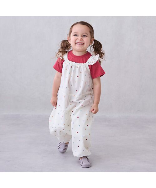 petit main / プティマイン サロペット・オールインワン | 【撥水加工】肩ﾌﾘﾙﾌﾟﾚｲｳｪｱ/L | 詳細2