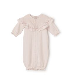 petit main / プティマイン ロンパース | 【ｵｰｶﾞﾆｯｸ】ﾌﾘﾙ刺繍切替2WAYｵｰﾙ