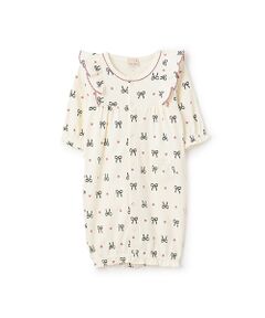 petit main / プティマイン ロンパース | 【ｵｰｶﾞﾆｯｸ】肩ﾌﾘﾙ2WAYｵｰﾙ