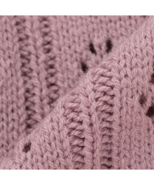 petit main / プティマイン カーディガン・ボレロ | 裾ﾌﾘﾙ針抜きｶｰﾃﾞｨｶﾞﾝ | 詳細4