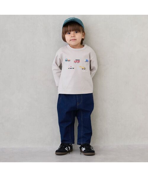 petit main/プティマイン わんぱくテーパードパンツ コン 110 petit main/プティマイン わんぱくテーパードパンツ コン 110