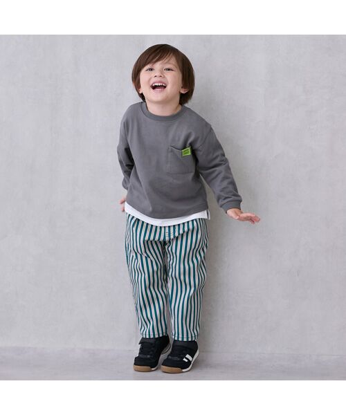 petit main/プティマイン NICOシェフパンツ グリ-ン 80 petit main/プティマイン NICOシェフパンツ グリ-ン 80