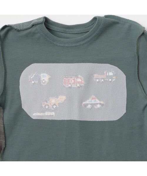 petit main / プティマイン Tシャツ | 働く車刺繍長袖Tｼｬﾂ | 詳細10