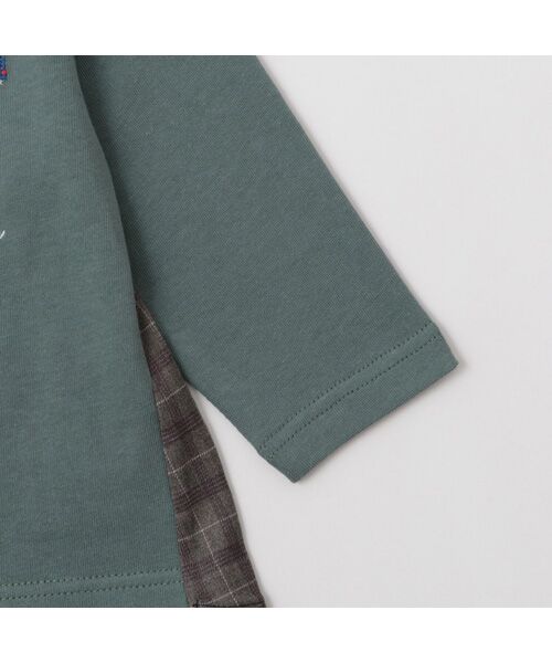 petit main / プティマイン Tシャツ | 働く車刺繍長袖Tｼｬﾂ | 詳細11