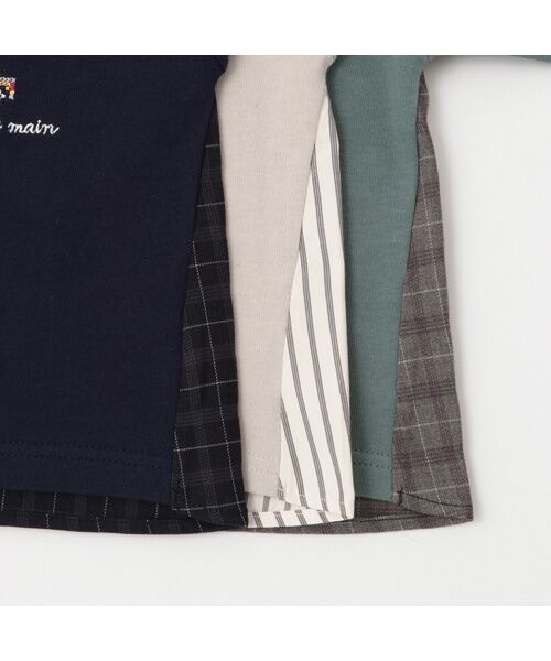 petit main / プティマイン Tシャツ | 働く車刺繍長袖Tｼｬﾂ | 詳細12