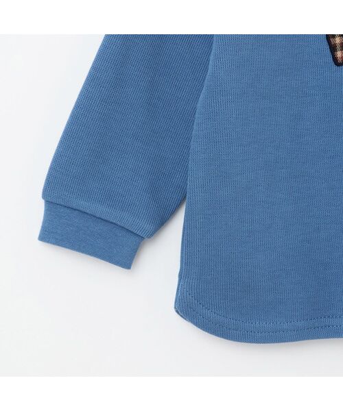 petit main / プティマイン Tシャツ | 働く車アップリケ接結長袖Tシャツ | 詳細11