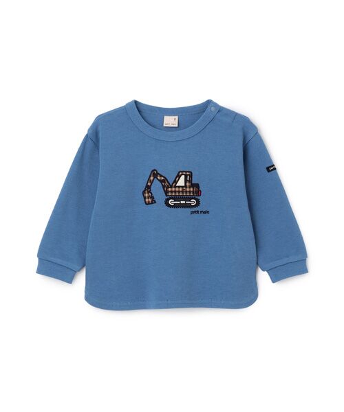 petit main / プティマイン Tシャツ | 働く車アップリケ接結長袖Tシャツ | 詳細6