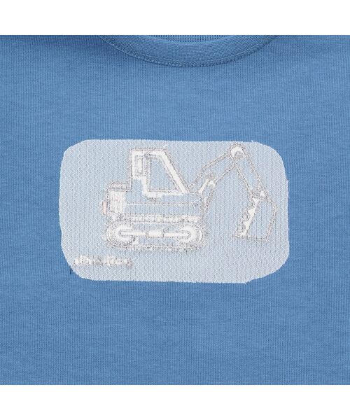 petit main / プティマイン Tシャツ | 働く車アップリケ接結長袖Tシャツ | 詳細9