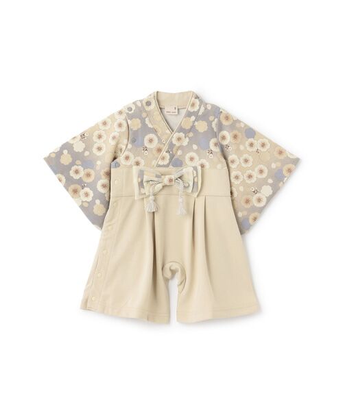 petit main/プティマイン BOYS袴カバーオール ベ-ジュ 80