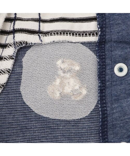 petit main / プティマイン ロンパース | ｸﾏ刺繍ｻﾛﾍﾟ風ｶﾊﾞｰｵｰﾙ | 詳細3