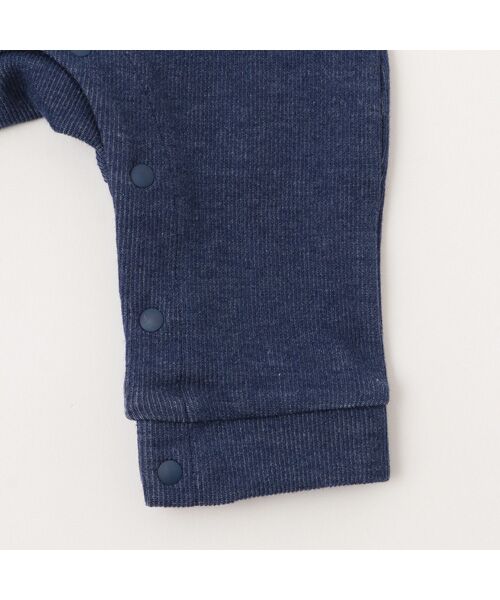 petit main / プティマイン ロンパース | ｸﾏ刺繍ｻﾛﾍﾟ風ｶﾊﾞｰｵｰﾙ | 詳細6