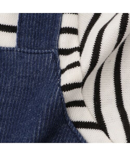 petit main / プティマイン ロンパース | ｸﾏ刺繍ｻﾛﾍﾟ風ｶﾊﾞｰｵｰﾙ | 詳細7