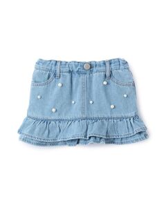 petit main / プティマイン デニムスカート | ﾊﾟｰﾙﾃﾞﾆﾑｽｶﾊﾟﾝ