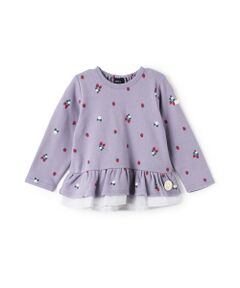 petit main / プティマイン Tシャツ | 【ｵｰｶﾞﾆｯｸ】ﾍﾟﾌﾟﾗﾑ長袖Tｼｬﾂ