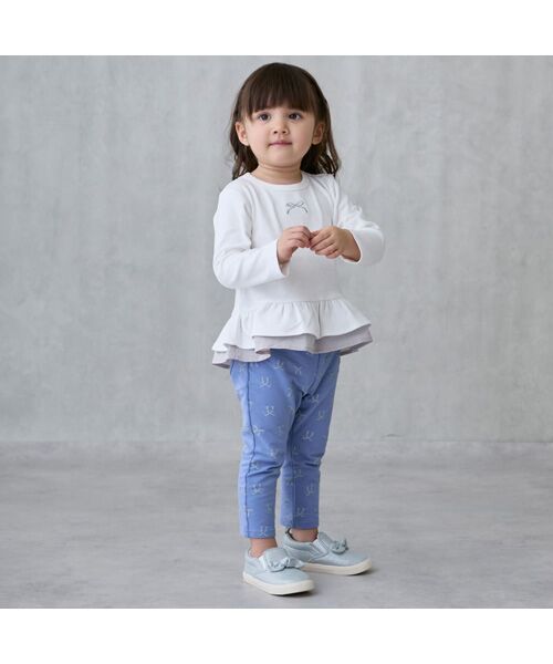 petit main / プティマイン Tシャツ | 【オーガニック】ペプラム長袖Tシャツ | 詳細6