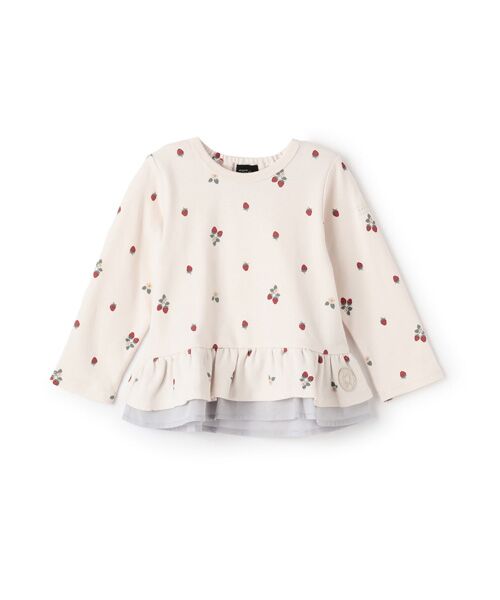 petit main / プティマイン Tシャツ | 【オーガニック】ペプラム長袖Tシャツ | 詳細8