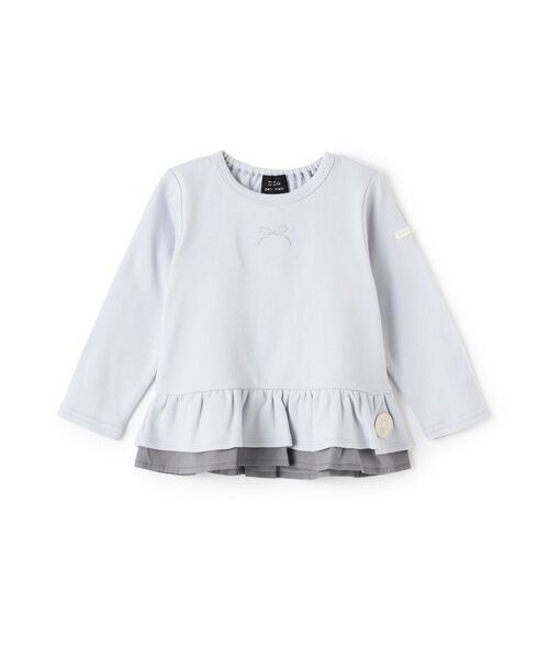 petit main / プティマイン Tシャツ | 【オーガニック】ペプラム長袖Tシャツ | 詳細9