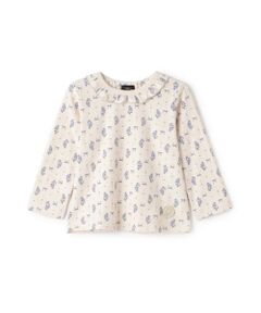 petit main / プティマイン Tシャツ | 【ｵｰｶﾞﾆｯｸ】ﾌﾘﾙ衿長袖Tｼｬﾂ